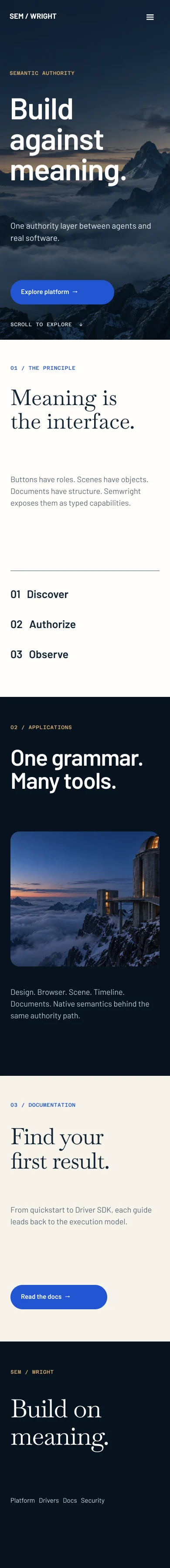 Full real export of the mobile Figma Editorial Atlas home design.